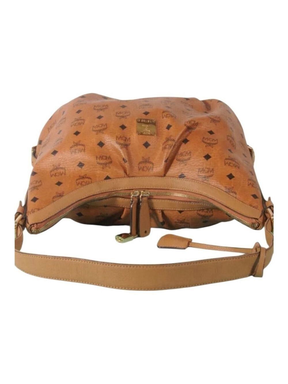 MCM Aren Hobo in Visetos Coated Canvas - Cognac - Picture 4 of 12